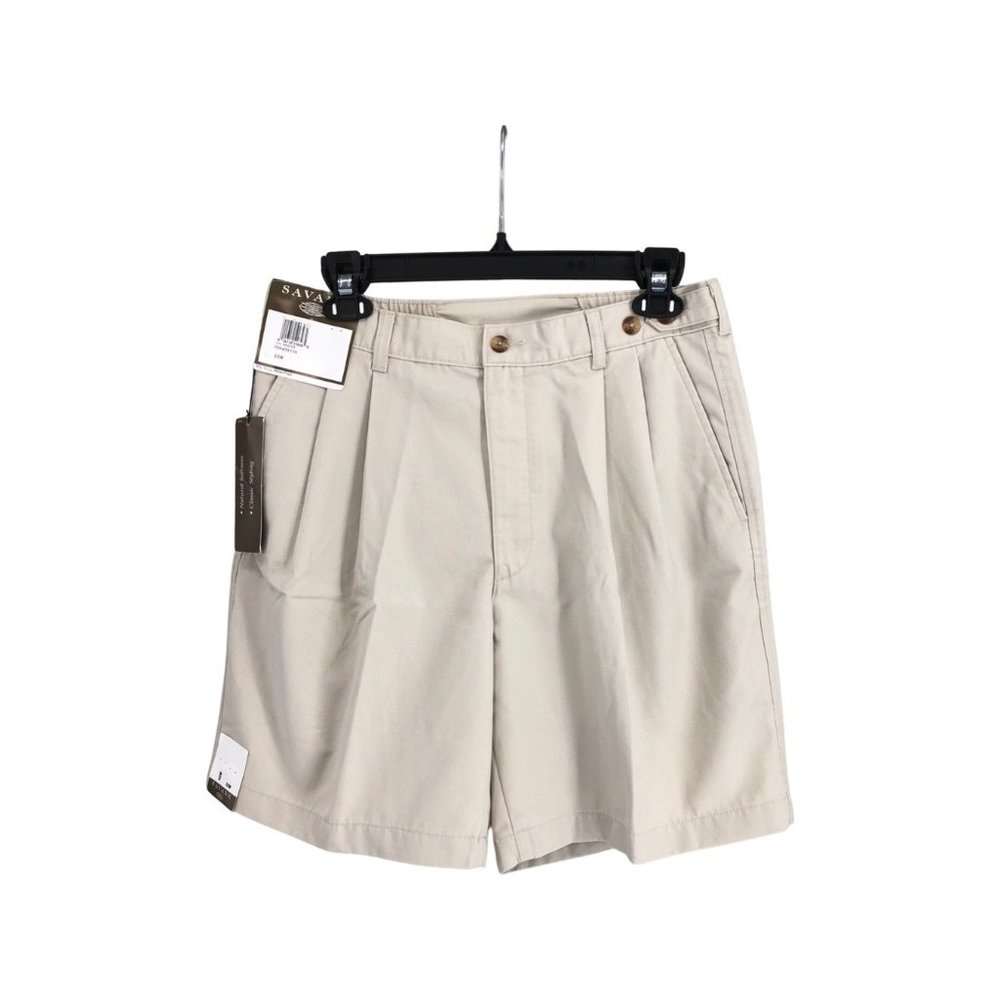 New Savane Shorts Mens 32 Classics Traditions Wrinkle Free Pleated